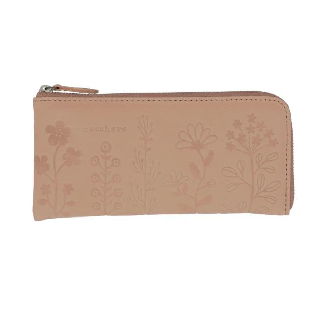 zucchero(ズッケロ) BF030129-1A-2A zucchero ズッケロ 花柄デザインL字長財布（グレー）[BF0301291A2A] 返品種別A