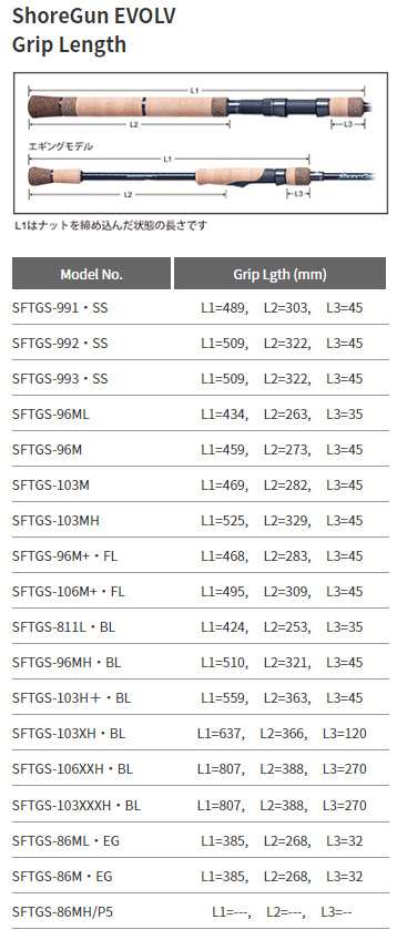 パームス 21 ショアガンエボルブ SFTGS-103M 10.3ft 2ピース