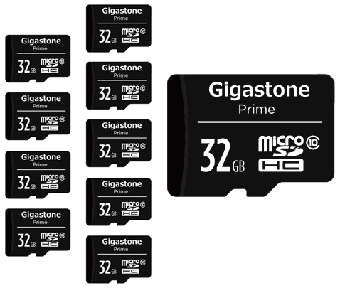 Gigastone｜ギガストーン GJM10-32G10PK microSDCHカード 32GB Class10（ジッパーバック包装）【10枚セット】[GJM1032G10PK] 返品種別A