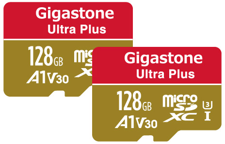 Gigastone｜ギガストーン GJMXR128GV3A1100R2PK microSDXCカード 128GB Class10 UHS-I U3 V30　(ジッパーパック包装)　【2枚セット】Nintendo Switch確認済[GJMXR128GV3A1100R2PK] 返品種別B