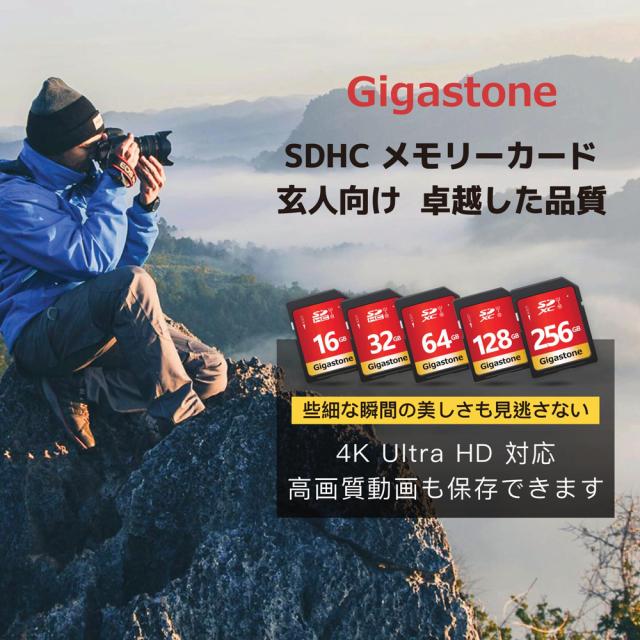 Gigastone｜ギガストーン GJSXR-256GU1-RED SDXCメモリーカード 256GB Class10 UHS-I V10[GJSXR256GU1RED] 返品種別B_3