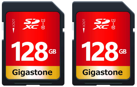 Gigastone｜ギガストーン SDXCメモリーカード 128GB Class10 UHS-I  V10【2枚セット】  GJSXR-128GU1-RED-2PK返品種別B