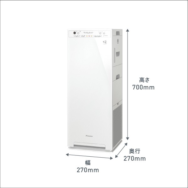 ダイキン 空気清浄機【加湿機能付】（空清25畳まで/加湿：木造8.5畳