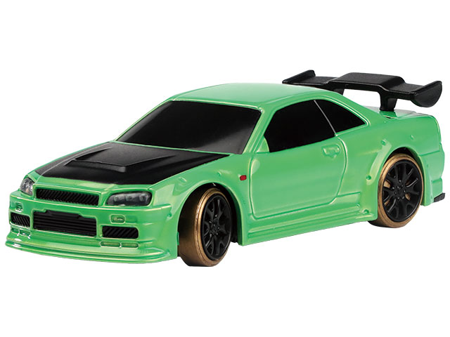 ハイテックマルチプレックスジャパン 【再生産】1/76 C64 Green Drift Car 電動RC完成セット【C64-GN】ラジコン  返品種別B