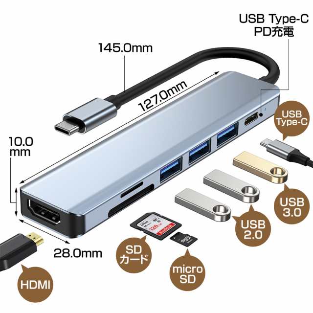 SUNEAST(サンイースト) SE-HUBC71A2 USB Type-C ドッキング