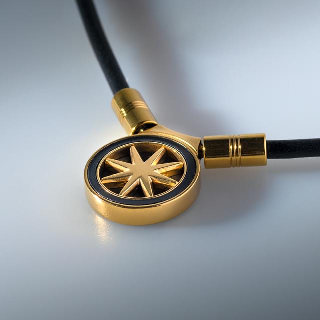 BANDEL HLCFNE2BG47 EARTH mini アースミニ 2.0（Black×Gold・サイズ：47cm）バンデル 磁気ネックレス[HLCFNE2BG47] 返品種別A