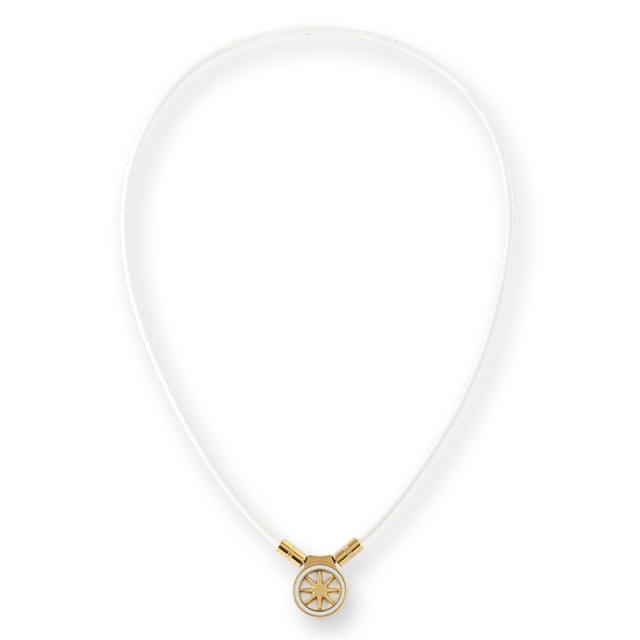 BANDEL HLCFNE2WG47 EARTH mini アースミニ 2.0（White×Gold・サイズ：47cm）バンデル 磁気ネックレス[HLCFNE2WG47] 返品種別A