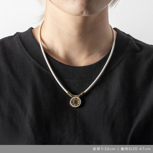 BANDEL HLCFNE2WG47 EARTH mini アースミニ 2.0（White×Gold・サイズ：47cm）バンデル 磁気ネックレス[HLCFNE2WG47] 返品種別A