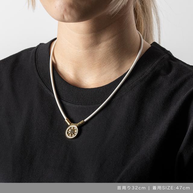 BANDEL HLCFNE2WG47 EARTH mini アースミニ 2.0（White×Gold・サイズ：47cm）バンデル 磁気ネックレス[HLCFNE2WG47] 返品種別A