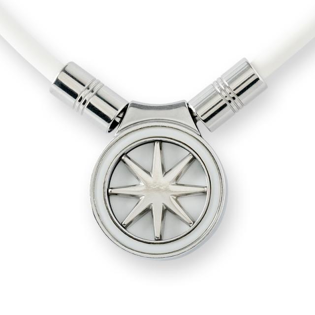 BANDEL HLCFNE2WS52 EARTH mini アースミニ 2.0（White×Silver・サイズ：52cm）バンデル 磁気ネックレス[HLCFNE2WS52] 返品種別A BANDEL HLCFNE2WS52 EARTH mini アースミニ 2.0（White×Silver・サイズ