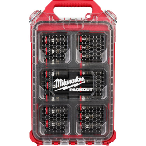 ミルウォーキー SHOCKWAVE IMPACT DUTY ディープインパクトソケット 3/8インチ(9.5mm)角 19PCS PACKOUTセット 49-66-6801返品種別B