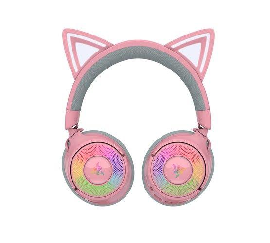Razer RZ04-05170200-R3M1 【国内正規品】Kraken Kitty V3 Pro ゲーミング用 ワイヤレス RGB ネコミミヘッドセット (Quartz Pink Edition)[RZ0405170200R3M1] 返品種別A_3