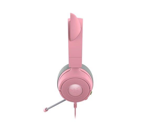 Razer 【国内正規品】Kraken Kitty V3 X ゲーミング用 有線ネコミミヘッドセット (Quartz Pink Edition) RZ04-05350100-R3M1返品種別A_3