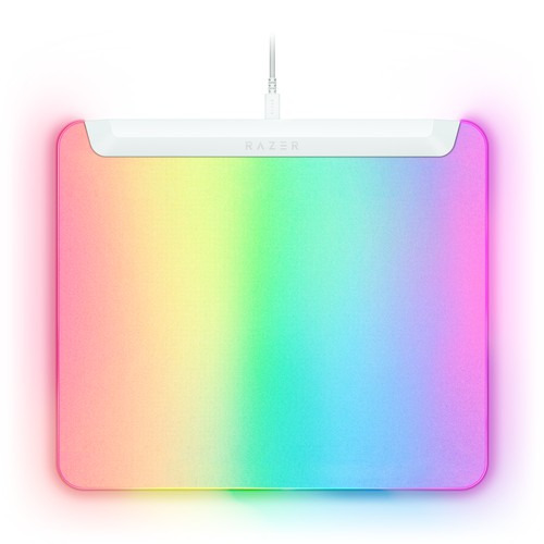 Razer RZ02-04920200-R3M1 【国内正規品】Razer Chroma RGB 対応フルイルミネーション式ゲーミングマウスパッド Firefly V2 Pro（White Edition）[RZ0204920200R3M1] 返品種別A