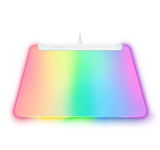 Razer RZ02-04920200-R3M1 【国内正規品】Razer Chroma RGB 対応フルイルミネーション式ゲーミングマウスパッド Firefly V2 Pro（White Edition）[RZ0204920200R3M1] 返品種別A_7