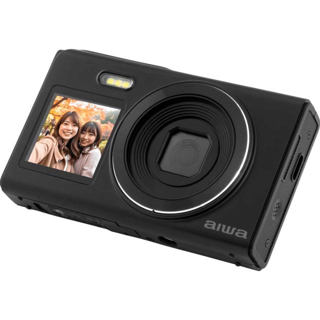 aiwa JA5-DCM0003(BK) コンパクトデジタルカメラ「aiwa cam DCB-2」（ブラック）アイワ[JA5DCM0003BK] 返品種別A_4
