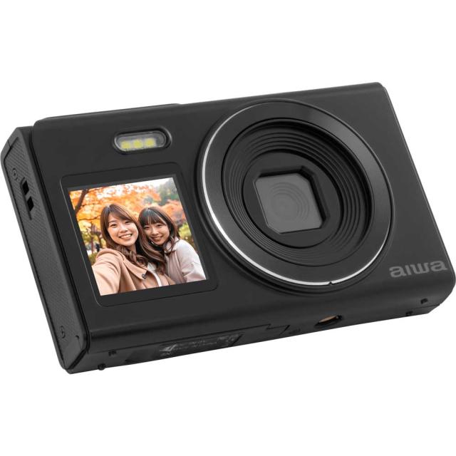 aiwa JA5-DCM0003(BK) コンパクトデジタルカメラ「aiwa cam DCB-2」（ブラック）アイワ[JA5DCM0003BK] 返品種別A_5