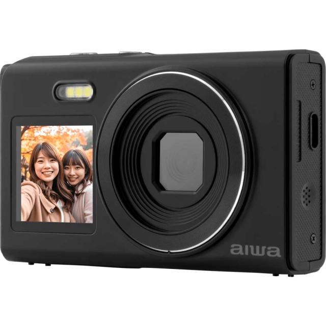 aiwa JA5-DCM0003(BK) コンパクトデジタルカメラ「aiwa cam DCB-2」（ブラック）アイワ[JA5DCM0003BK] 返品種別A_6