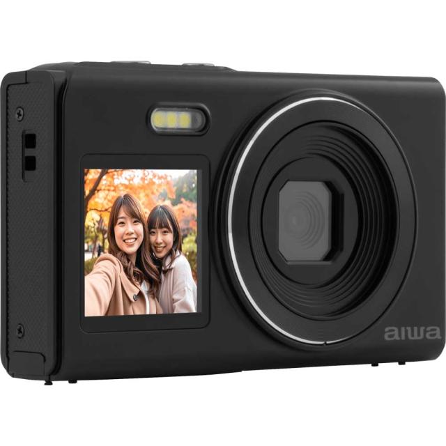 aiwa JA5-DCM0003(BK) コンパクトデジタルカメラ「aiwa cam DCB-2」（ブラック）アイワ[JA5DCM0003BK] 返品種別A_8