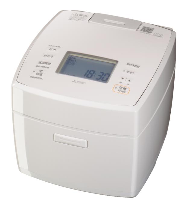 三菱 NJ-VS18H-W IHジャー炊飯器（1升炊き）　白亜麻（しろあま）MITSUBISHI　ダブル備長炭コート 熾火（おきび）[NJVS18HW] 返品種別A