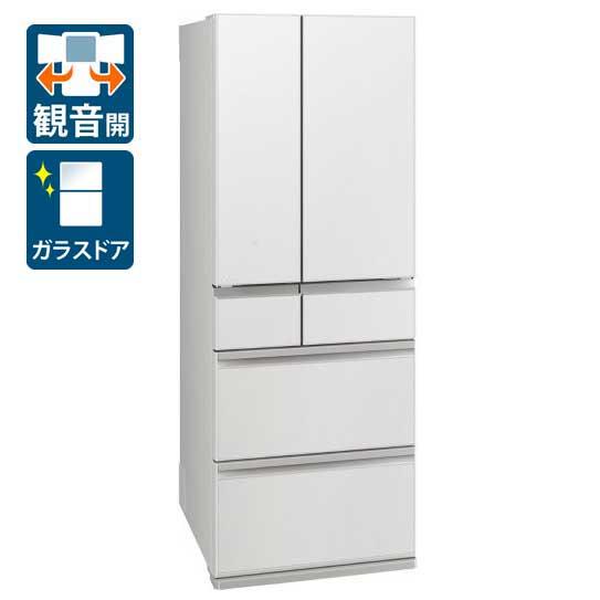 三菱 MR-WZ61N-W 608L 6ドア冷蔵庫（グランドリネンホワイト）MITUBISHI[MRWZ61NW] 返品種別A