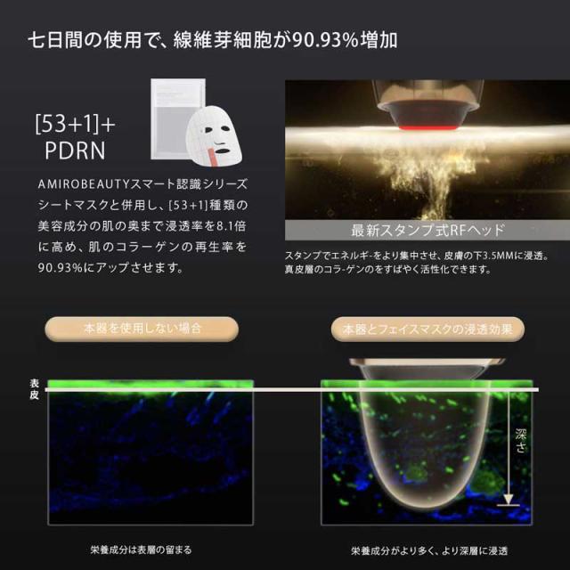 AMIRO ABF202E RF美顔器（ゴールド）seesea Japan(シーシージャパン) AMIRO(アミロ) S1[ABF202E] 返品種別A