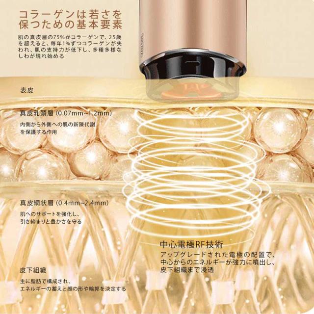 AMIRO ARF001AA RF美顔器（ゴールド）seesea Japan(シーシージャパン