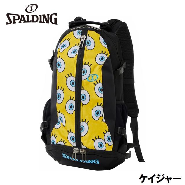 スポルディング バスケットボールプレーヤー向けバックパック ケイジャー（スポンジ・ボブ アイズ・容量：32L） SPD-40007SBE返品種別A