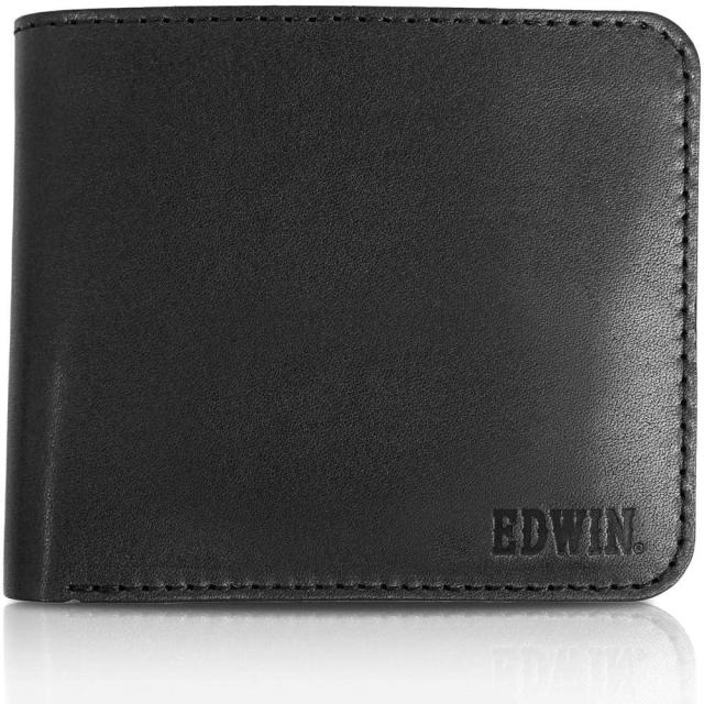 EDWIN 22269310-BLK 二ツ折財布（ブラック）エドウィン[22269310BLK] 返品種別A