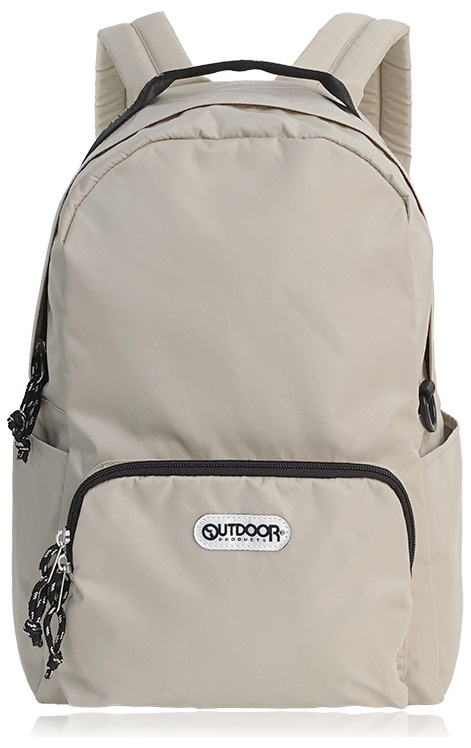 OUTDOOR PRODUCTS 22469151-BEI ラスターツイル ロゴプリントリュック（ベージュ）アウトドアプロダクツ[22469151BEI] 返品種別A