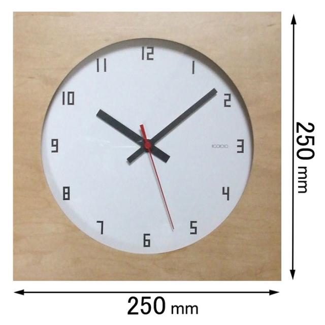 フォーカス・スリー 電波掛け時計Focus Three メープルクロック