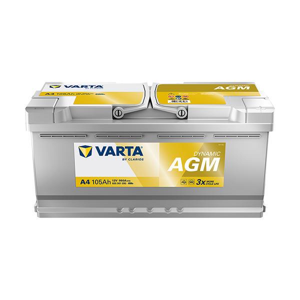 VARTA 605901095 欧州車用DIN規格バッテリー Dynamic AGM 規格：LN6 AGM【他商品との同時購入不可】[605901095] 返品種別B