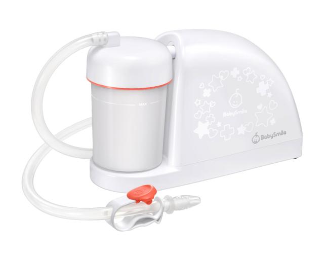 シースター S-504 電動鼻水吸引器（ピーチ色）SEASTAR　babysmile　メルシーポット　電動式可搬型吸引器[S504] 返品種別A