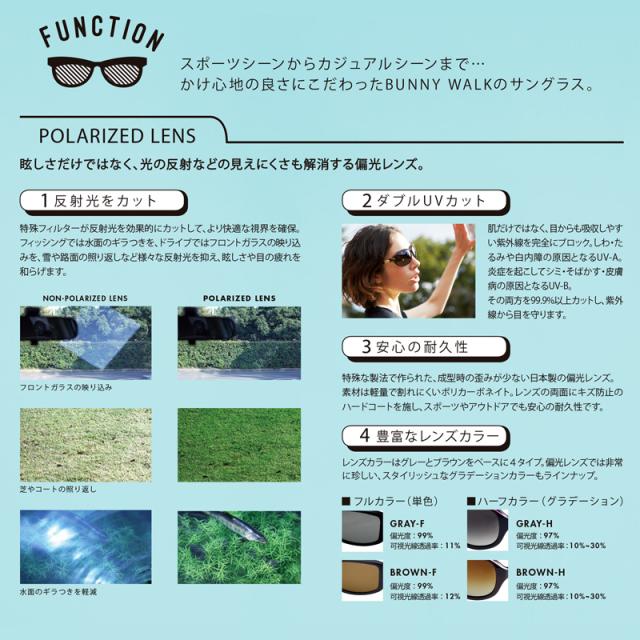 BUNNYWALK BW-0207M BW-020 フレームカラー：ナチュラルウッド(グレー