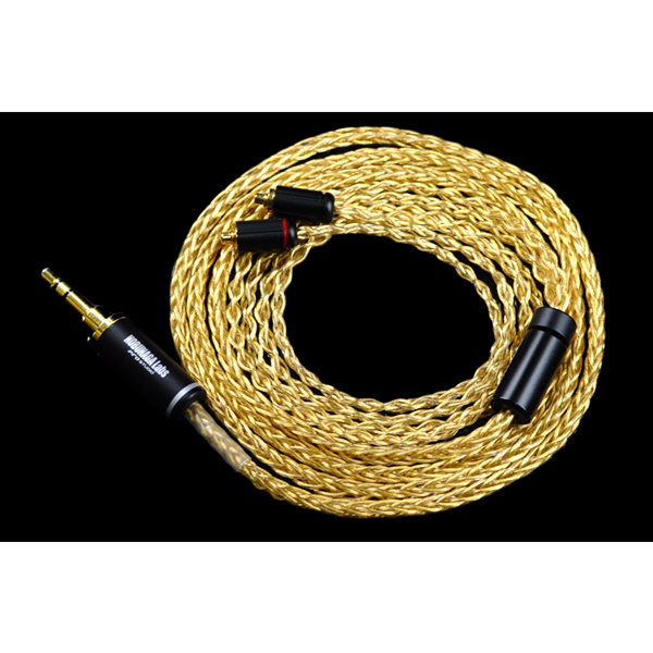 ノブナガラボ ヘッドホンリケーブル(1.2m)(MMCX⇔3.5mmステレオミニ)篝火(Kagaribi) NOBUNAGA LABS NLS-KRB 返品種別A