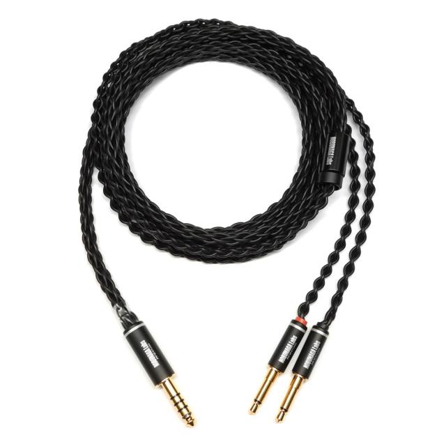 ノブナガラボ ヘッドホンリケーブル(1.8m)【3.5mm2極モノラルミニ×2⇔4.4mm5極バランス】霧降 豪(きりふり ごう) NLA-KFI-GOU返品種別A