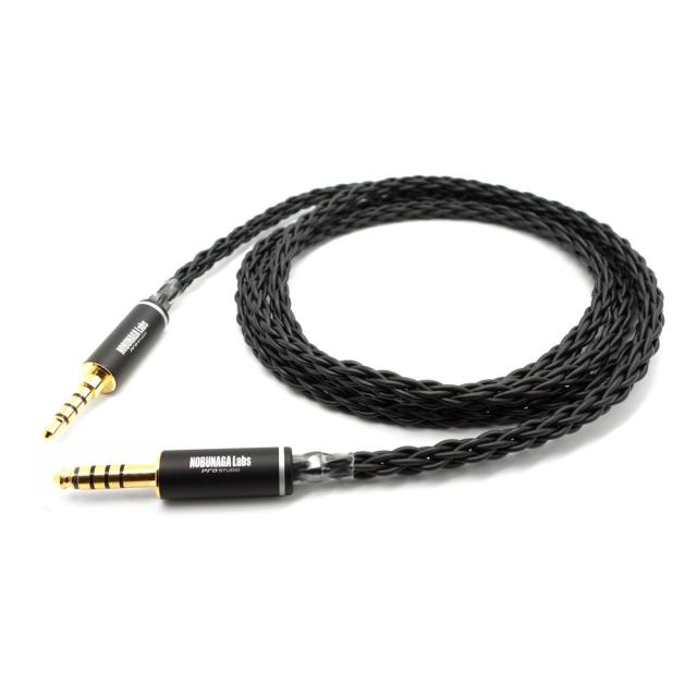 ノブナガラボ NLA-KYU MDR-1A/100A用リケーブル(1.2m)【3.5mm4極⇔4.4mm5極バランス】黒龍 (こくりゅう)NOBUNAGA LABS[NLAKYU] 返品種別A_4