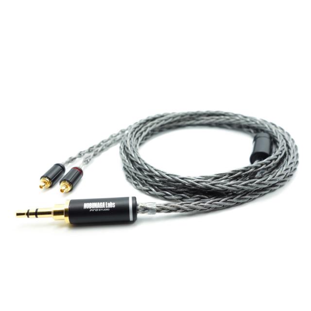 ノブナガラボ ヘッドホン用リケーブル(1.2m)【SennheiserMMCX⇔3.5mmステレオミニ】秧鶏（くいな） NOBUNAGA LABS NLC-KUI返品種別A_2