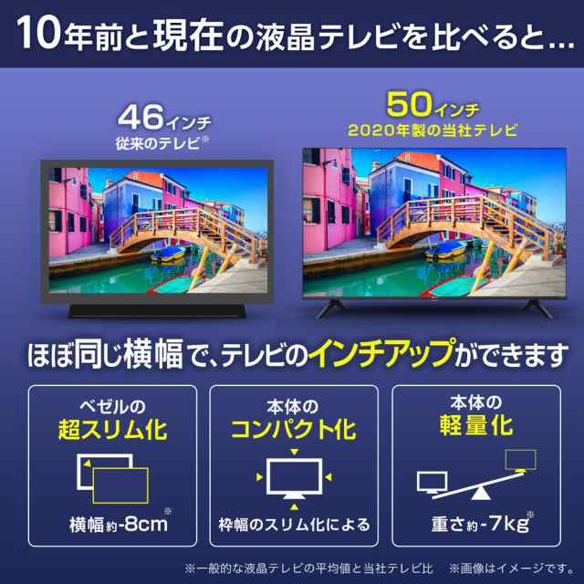 ハイセンス 50E6G 50型 地上・BS・110度CSデジタル4Kチューナー内蔵