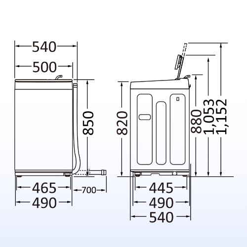 ハイセンス HW-T55H 5.5kg 全自動洗濯機Hisense[HWT55H] 返品種別Aの