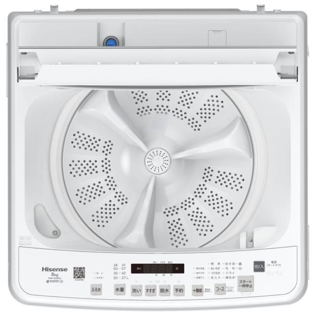 ハイセンス HW-DG80J 8.0kg 全自動洗濯機Hisense[HWDG80J] 返品種別A