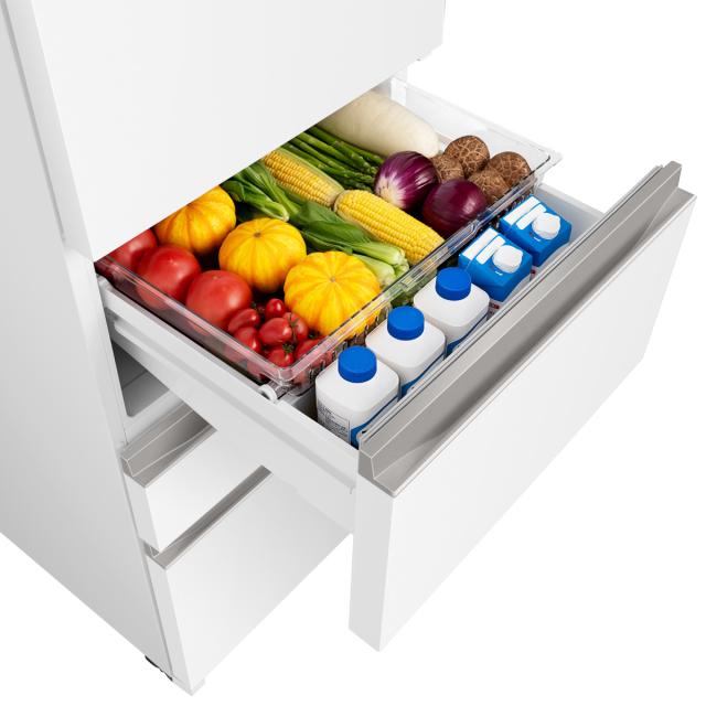 ハイセンス HR-DC450KW 450L 5ドア冷蔵庫（シルクホワイト）【右開き