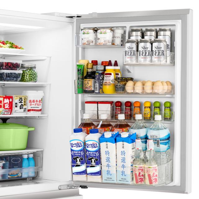 ハイセンス HR-DC450KW 450L 5ドア冷蔵庫（シルクホワイト）【右開き