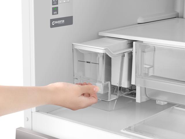 ハイセンス HR-DC450KW 450L 5ドア冷蔵庫（シルクホワイト）【右開き