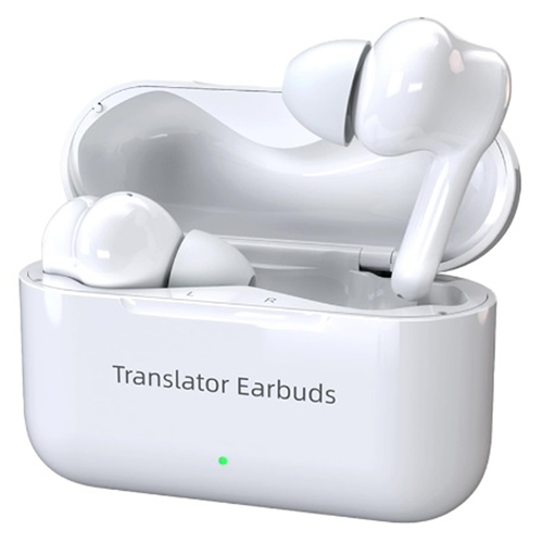 ウェザリージャパン AI翻訳機能付き　完全ワイヤレスBluetoothイヤホン　オンライン版（ホワイト） Wooask M6 M6(WOOASK)返品種別A