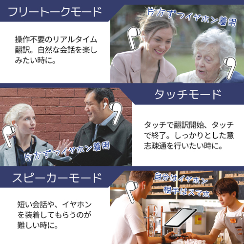 ウェザリージャパン AI翻訳機能付き　完全ワイヤレスBluetoothイヤホン　オンライン版（ホワイト） Wooask M6 M6(WOOASK)返品種別A_6