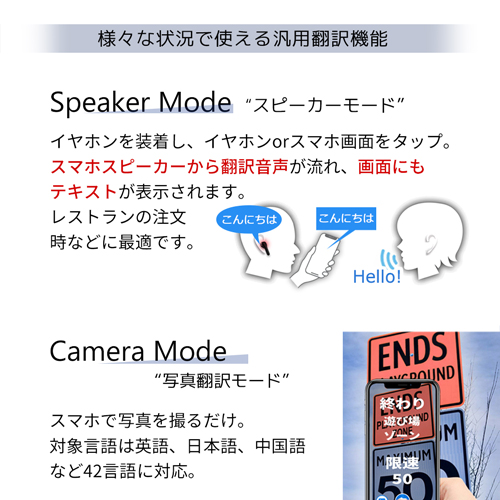 ウェザリージャパン AI翻訳機能付き　完全ワイヤレスBluetoothイヤホン　オフライン版（ホワイト） M6 PLUS(WOOASK)返品種別A_7