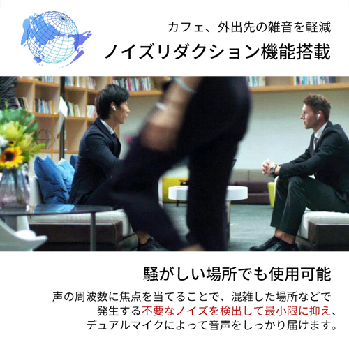 ウェザリージャパン AI翻訳機能付き　完全ワイヤレスBluetoothイヤホン　オフライン版（ホワイト） M6 PLUS(WOOASK)返品種別A_15