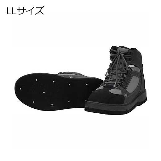 エクセル OH-082/LL ウェーディングシューズ フェルトスパイク LLサイズ/27.0〜27.5cm（ダークグレー）OHJI[OH082LLエクセル] 返品種別A