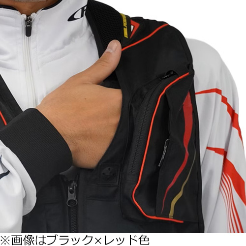 エクセル FP-5180/BKRD/3L 鮎ベスト 3Lサイズ（ブラック×レッド）FINAL PERFECTION[FP5180BKRD3L] 返品種別A